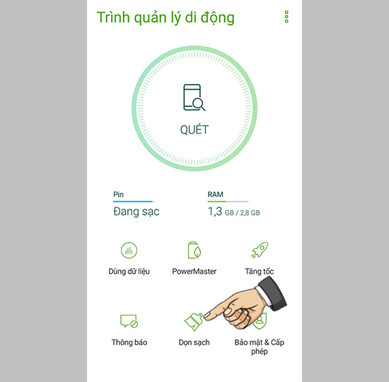 Chọn dọn sạch